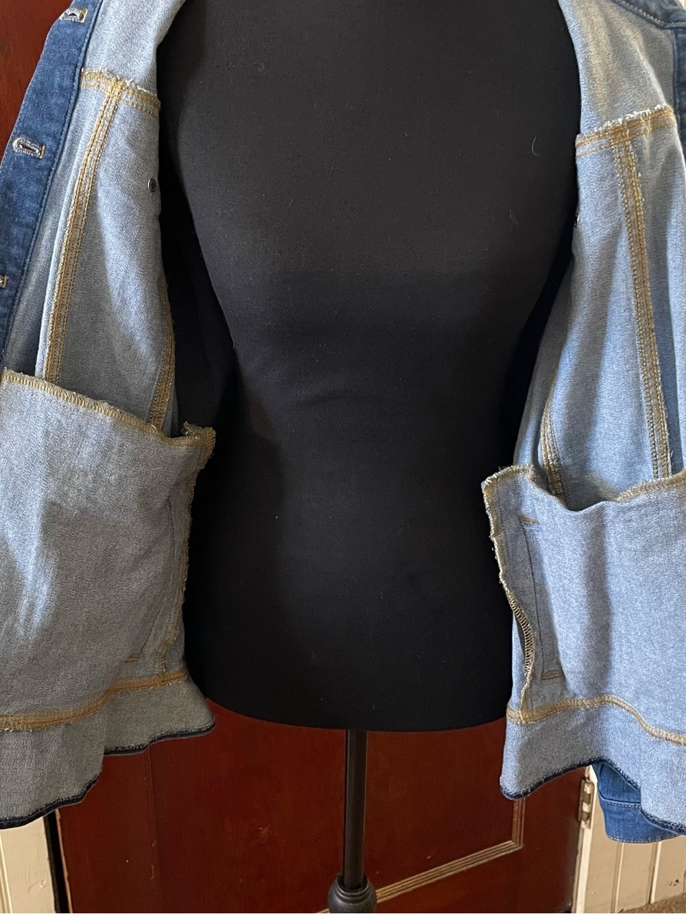 Coldwater Creek,Peblum,Stretch Denim Jacket,Sz 1X Medium Wash,Casual FeminineNWT - Picture 10 of 13
